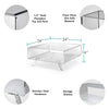 Square clear acrylic coffee table with dimensions and benefits.