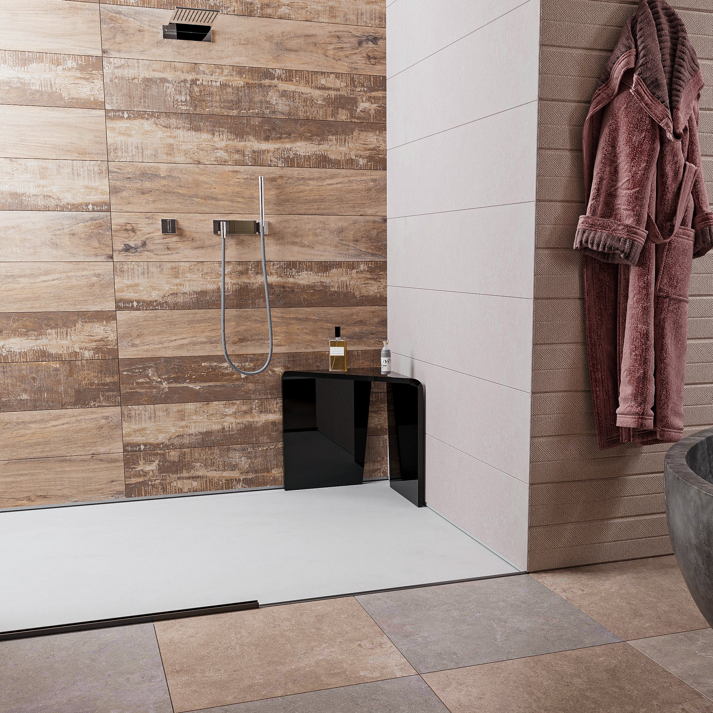 Shower Corner Stool