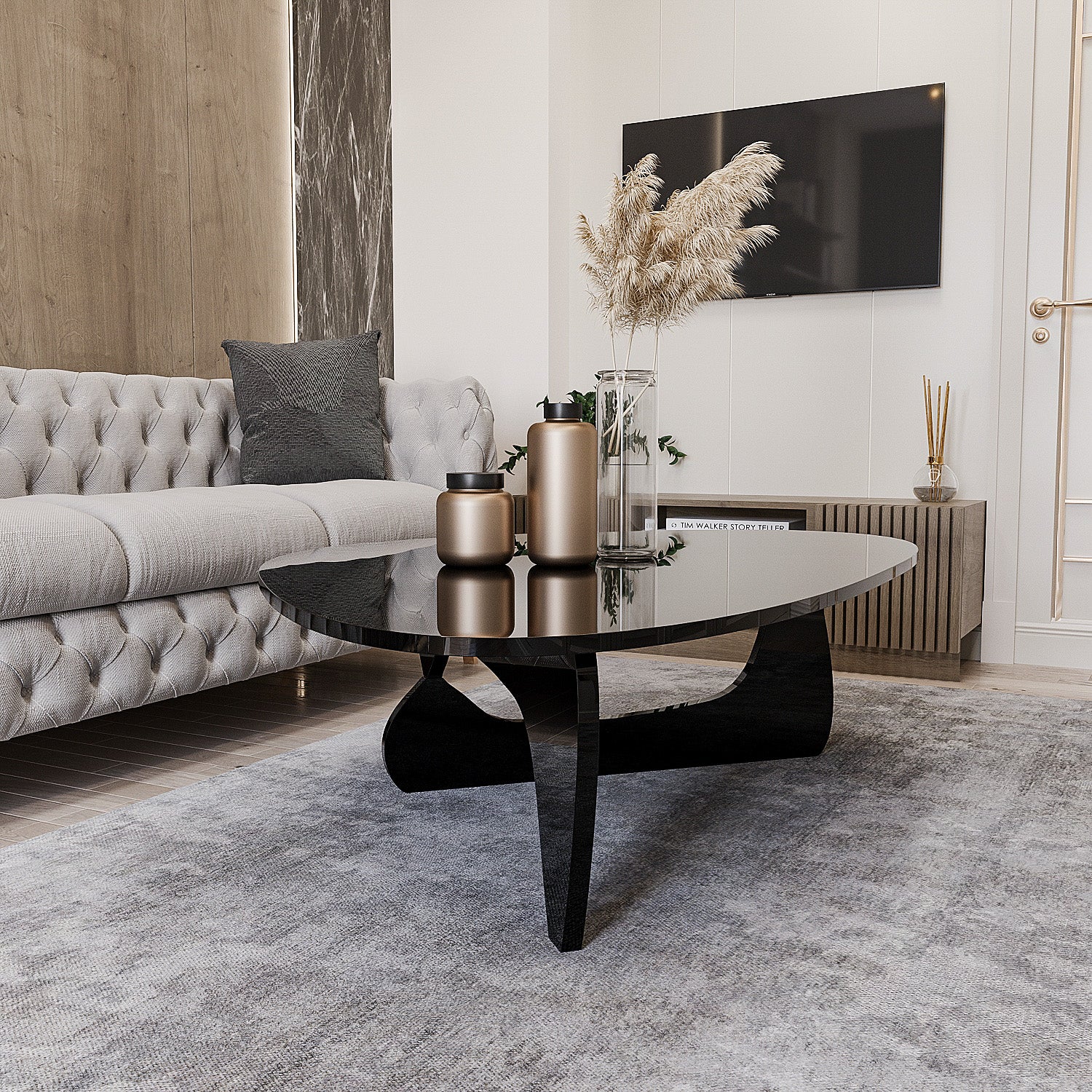 Clear Acrylic Noguchi Coffee Table