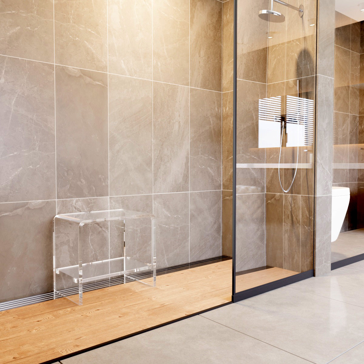Acrylic Shower Seat – Stauber Furnishings