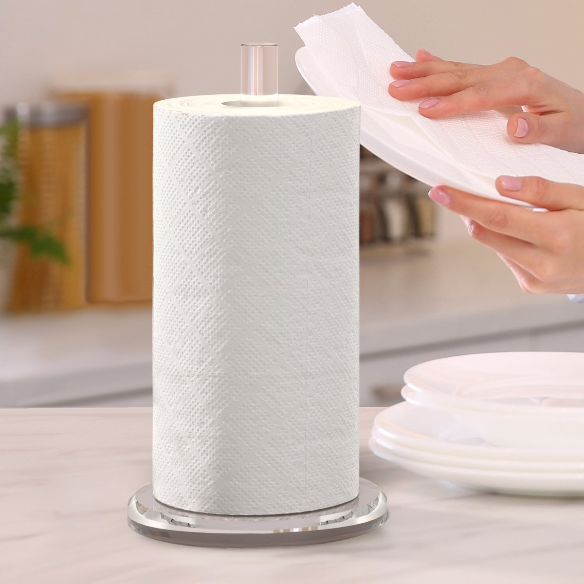 Acrylic Paper Towel Holder - Stauber Furnishings