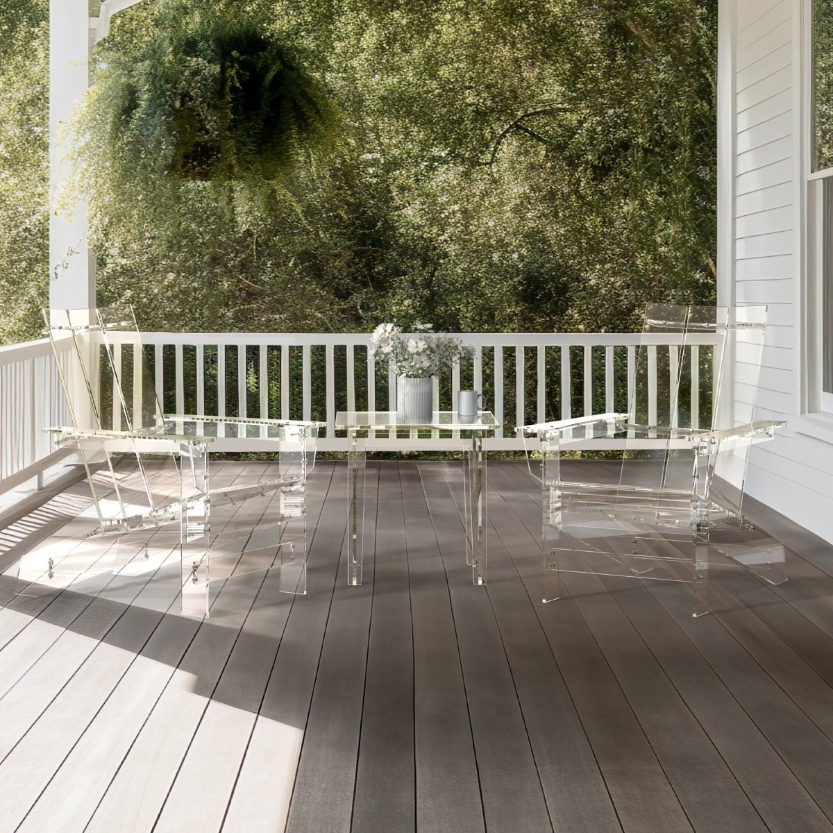 Adirondack Clear Acrylic Chair - Stauber Furnishings