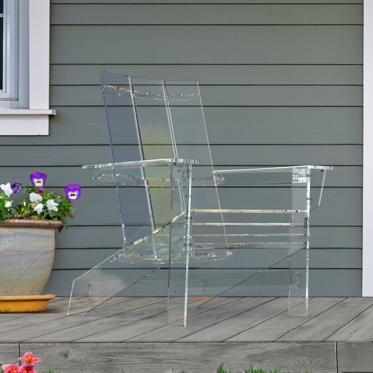 Adirondack Clear Acrylic Chair - Stauber Furnishings