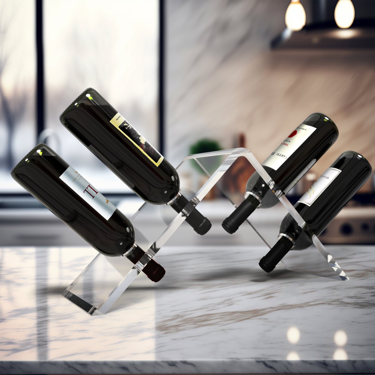 Aqua Vine Wine Stand - Stauber Furnishings