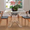 Arctic Clear Square Table - Stauber Furnishings