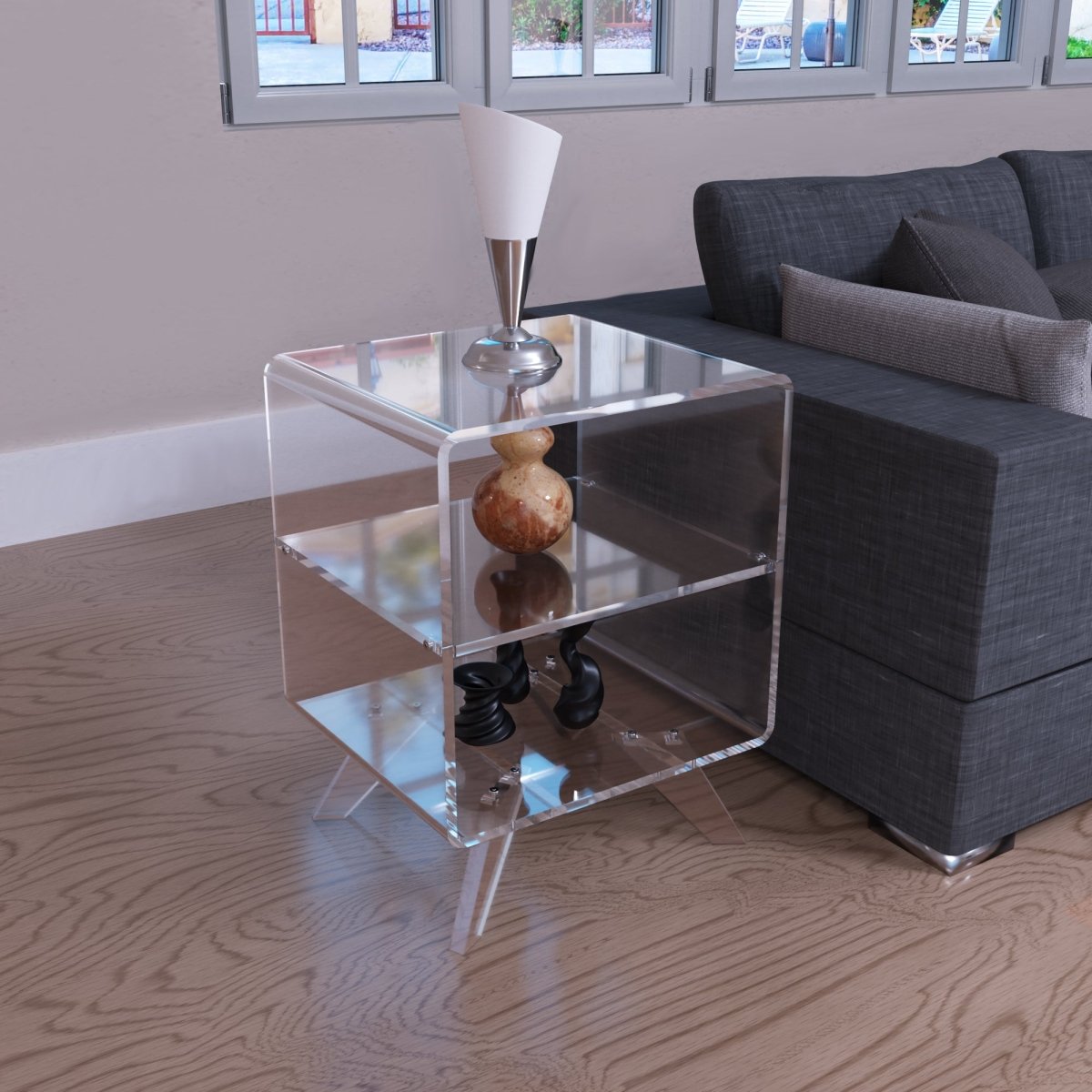 Atomic Side Table - Stauber Furnishings