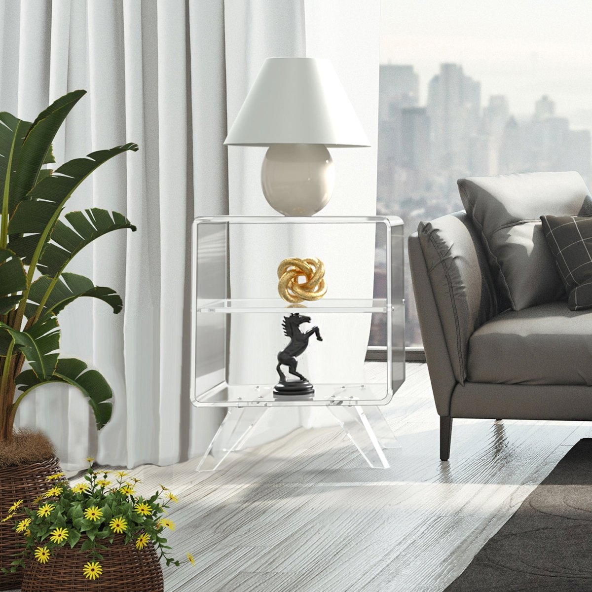 Atomic Side Table - Stauber Furnishings