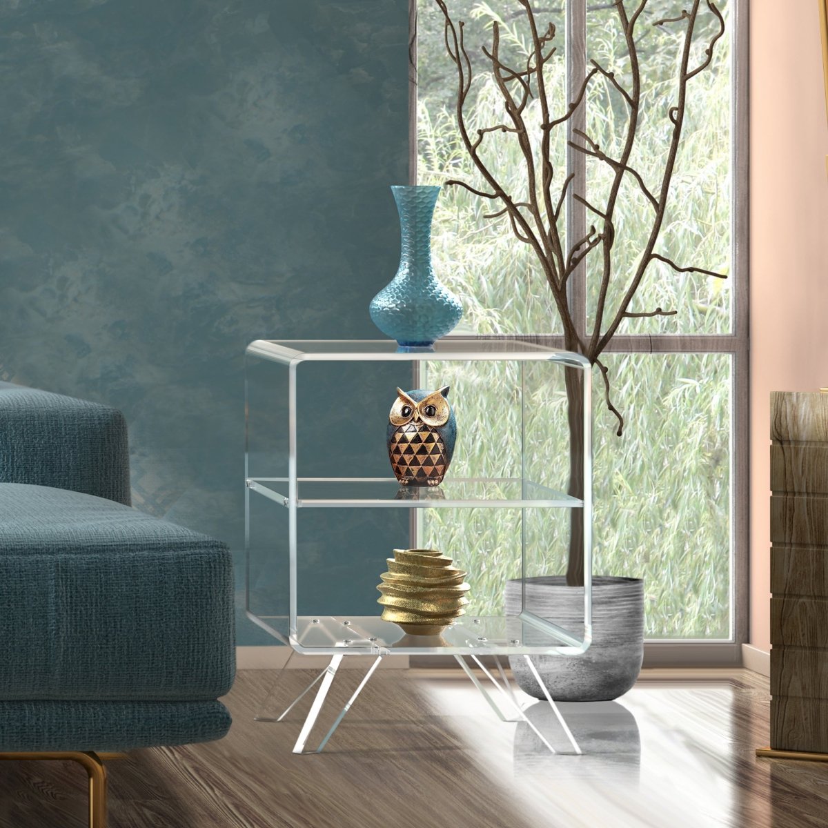 Atomic Side Table - Stauber Furnishings