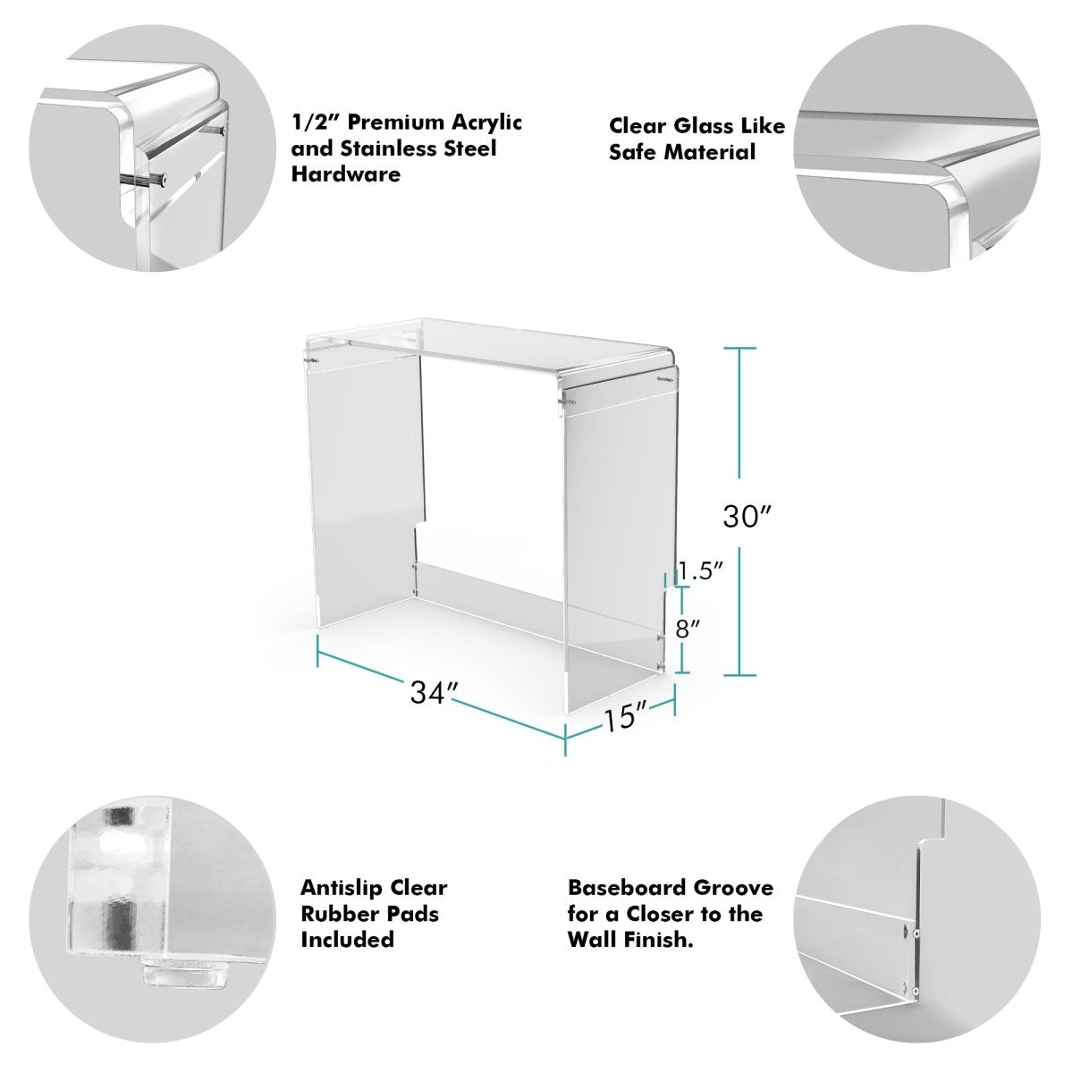 Upgrade Your Home Décor with Clear Acrylic Console Furniture - Shop Now ...