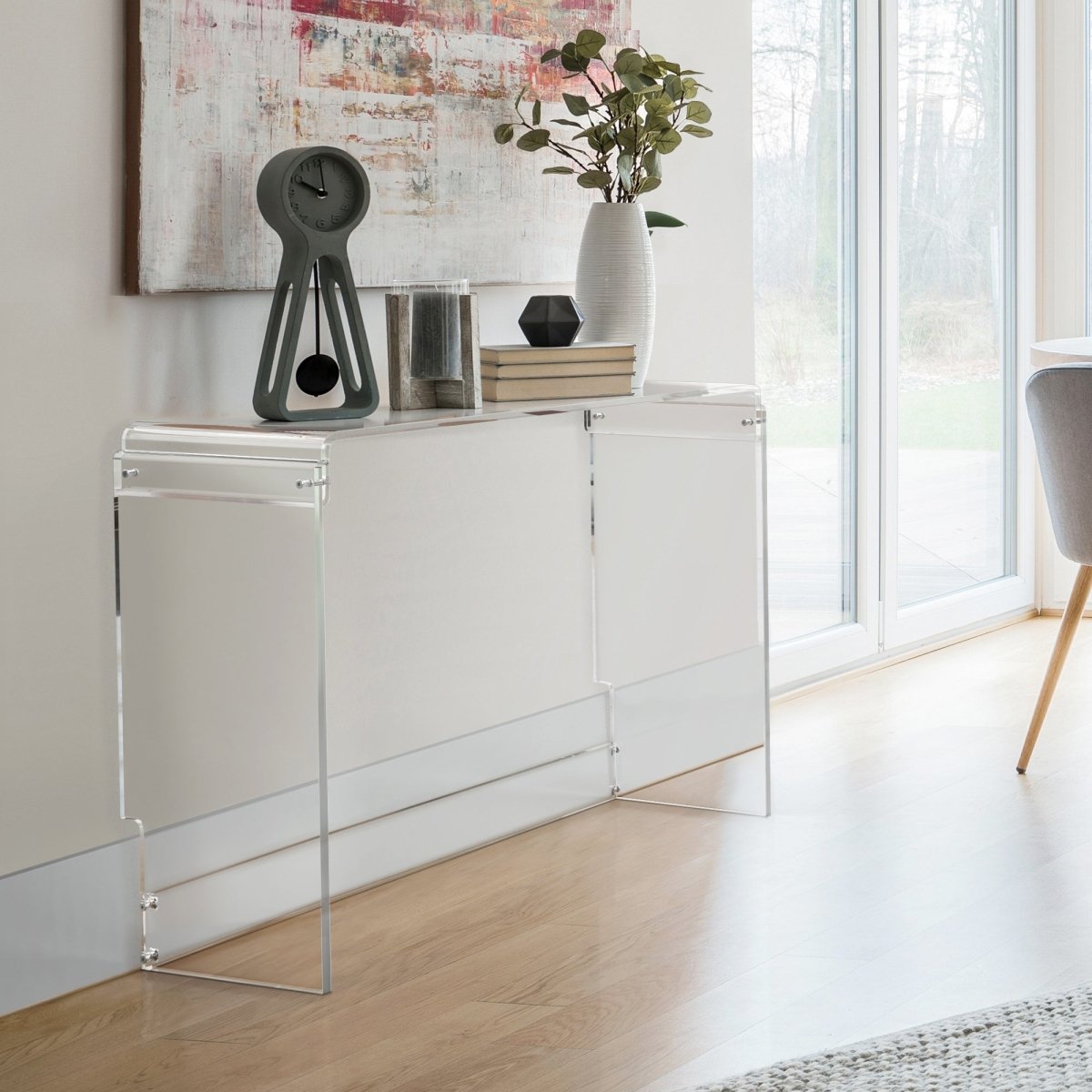 Groove Baseboard Upgrade Your Home Décor with Clear Acrylic Console Furniture - Shop Now ...