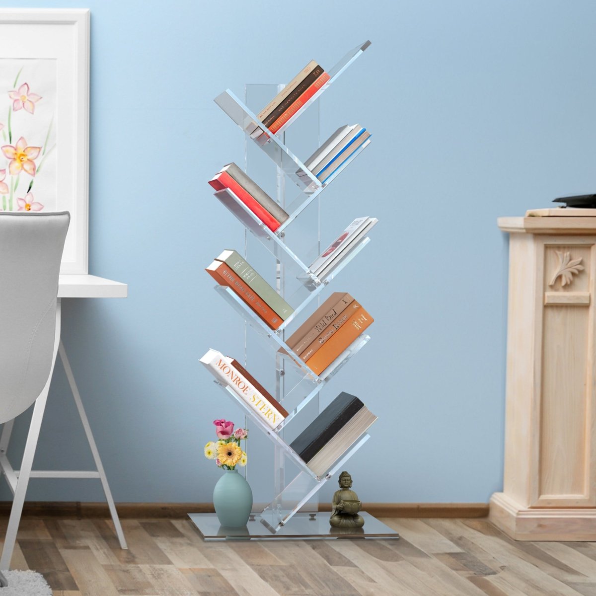 Clarity Canopy Bookshelf - Stauber Furnishings