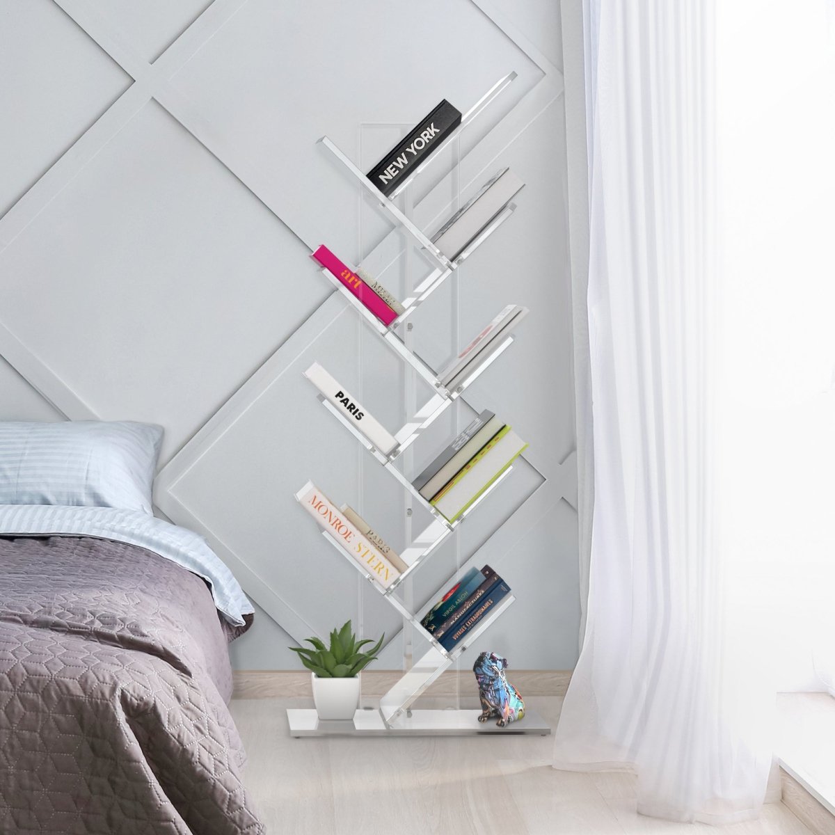 Clarity Canopy Bookshelf - Stauber Furnishings