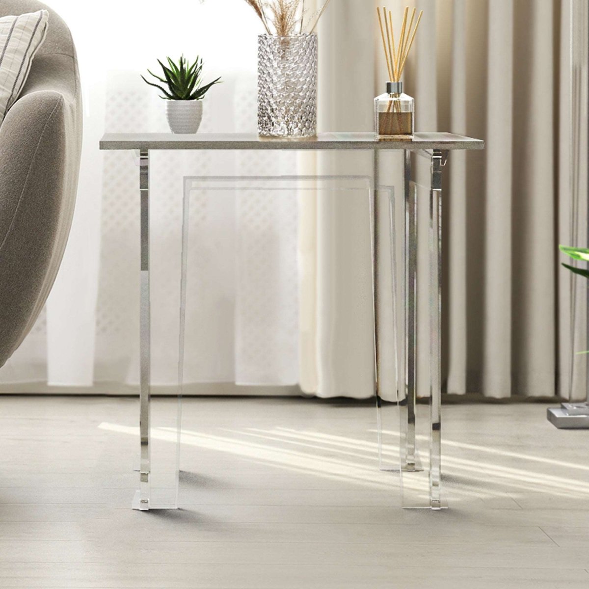 Add a Touch of Elegance to Your Living Space with Clear Acrylic End ...