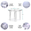 clear acrylic classic style end table dimensions