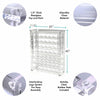 clear acrylic wine rack dimensions