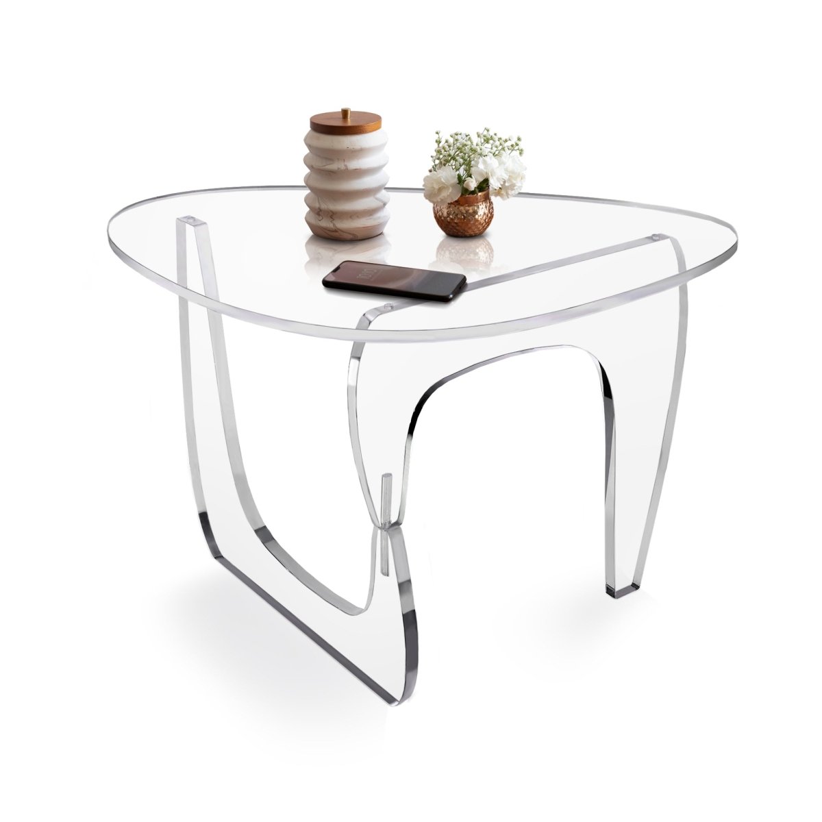 Clear Acrylic Noguchi End Table - Stauber Furnishings