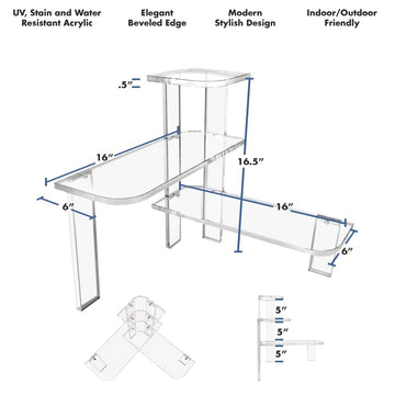 Countertop Corner Shelf Organizer for Kitchen and Bathroom – Stauber  Furnishings