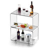 Crystal Bar Cart - Stauber Furnishings