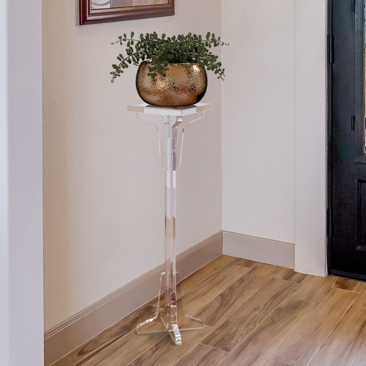 Divine Clear Acrylic Pedestal - Stauber Furnishings