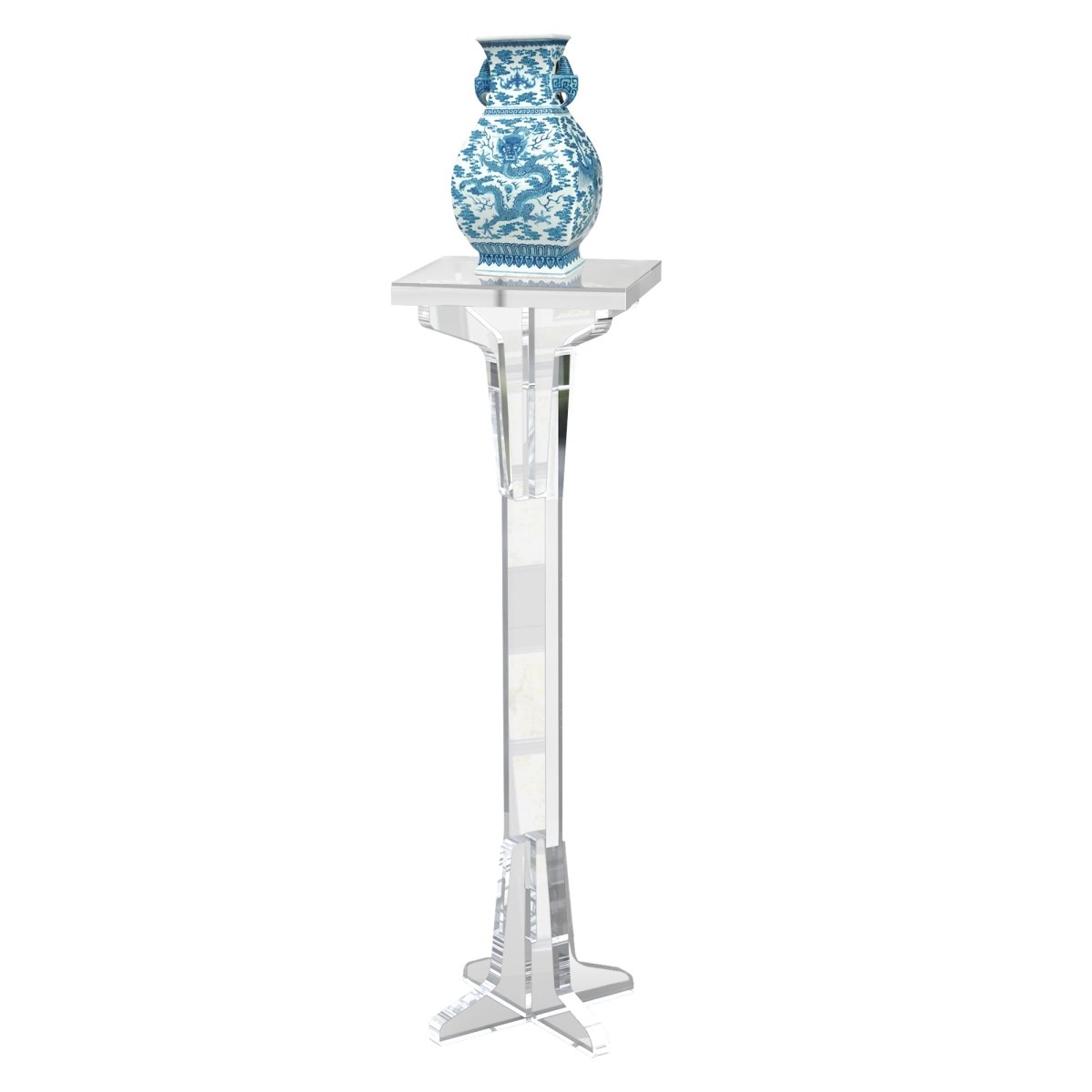 Divine Clear Acrylic Pedestal - Stauber Furnishings