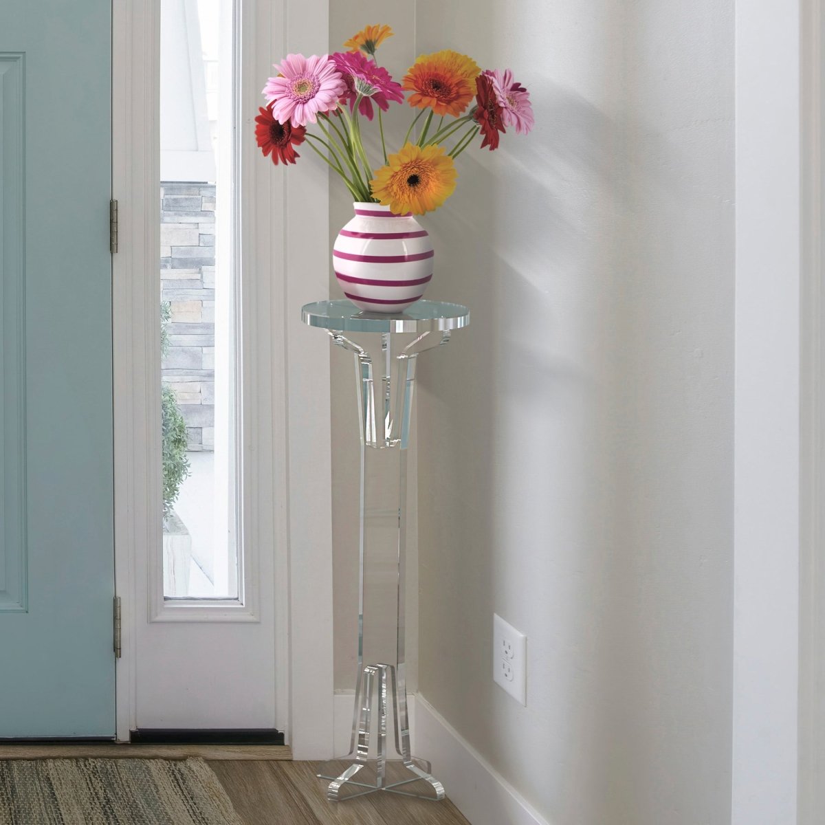 Divine Clear Acrylic Pedestal - Stauber Furnishings