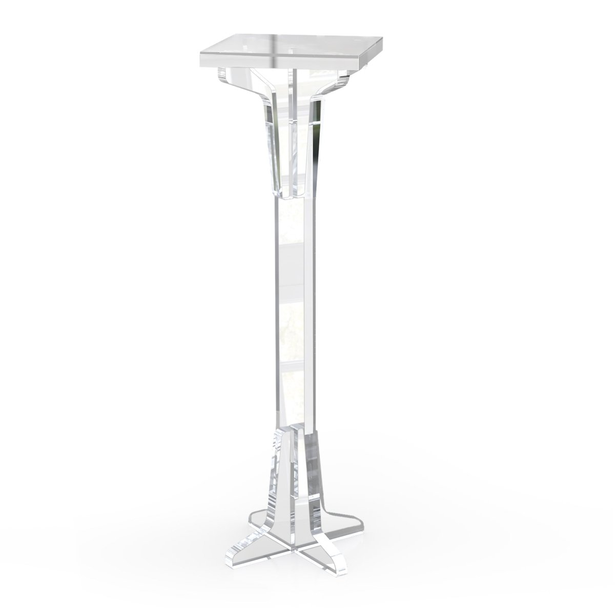 Divine Clear Acrylic Pedestal - Stauber Furnishings