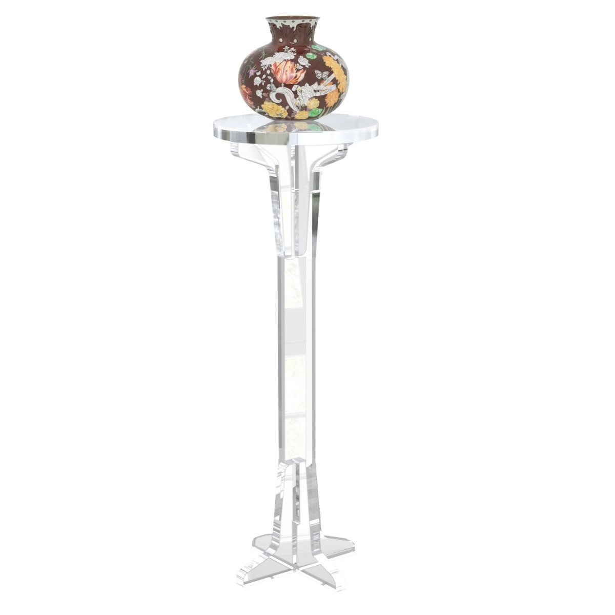 Divine Clear Acrylic Pedestal - Stauber Furnishings