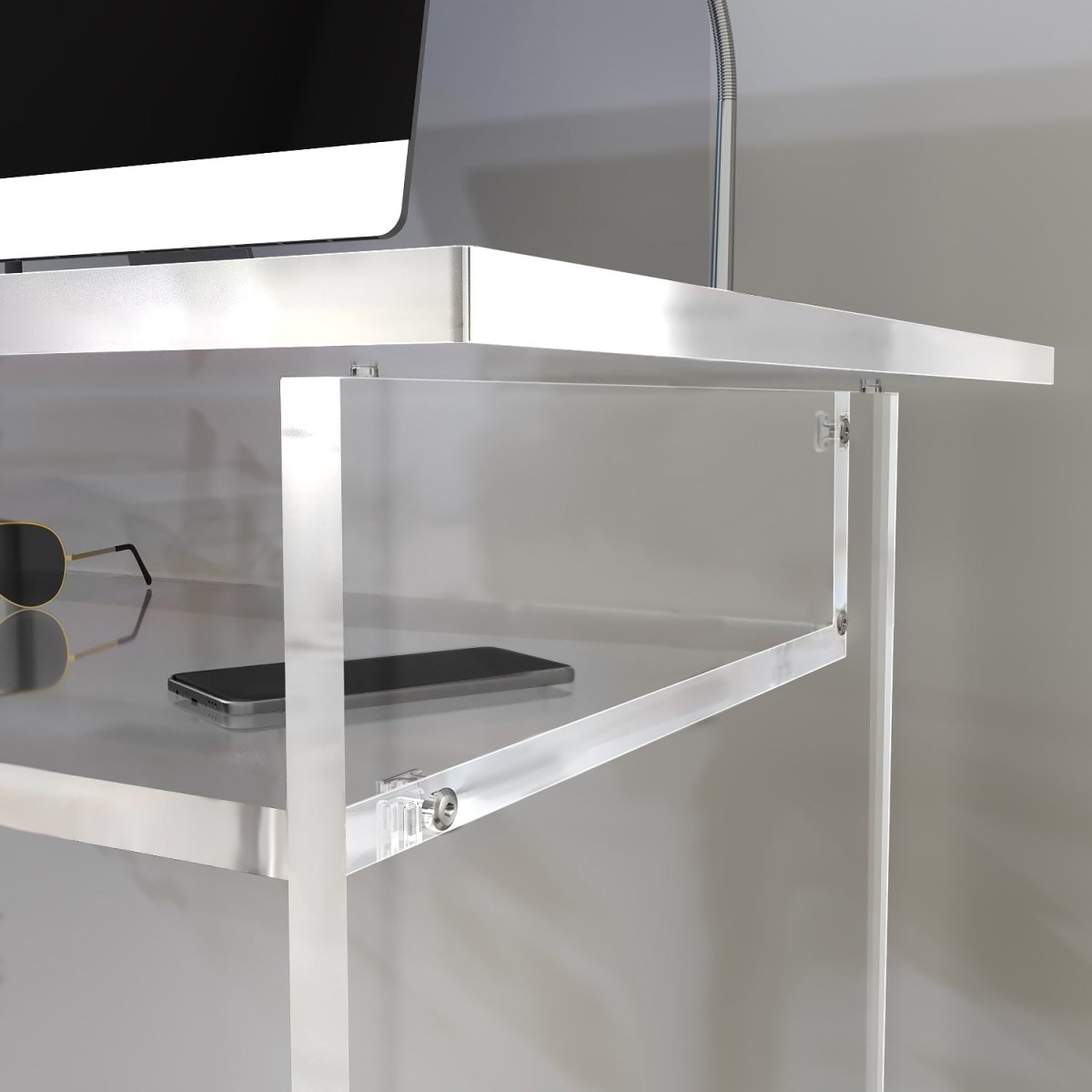 Executive Desk With Shelf - Stauber Furnishings