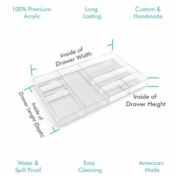 Custom Acrylic Drawer Organizers