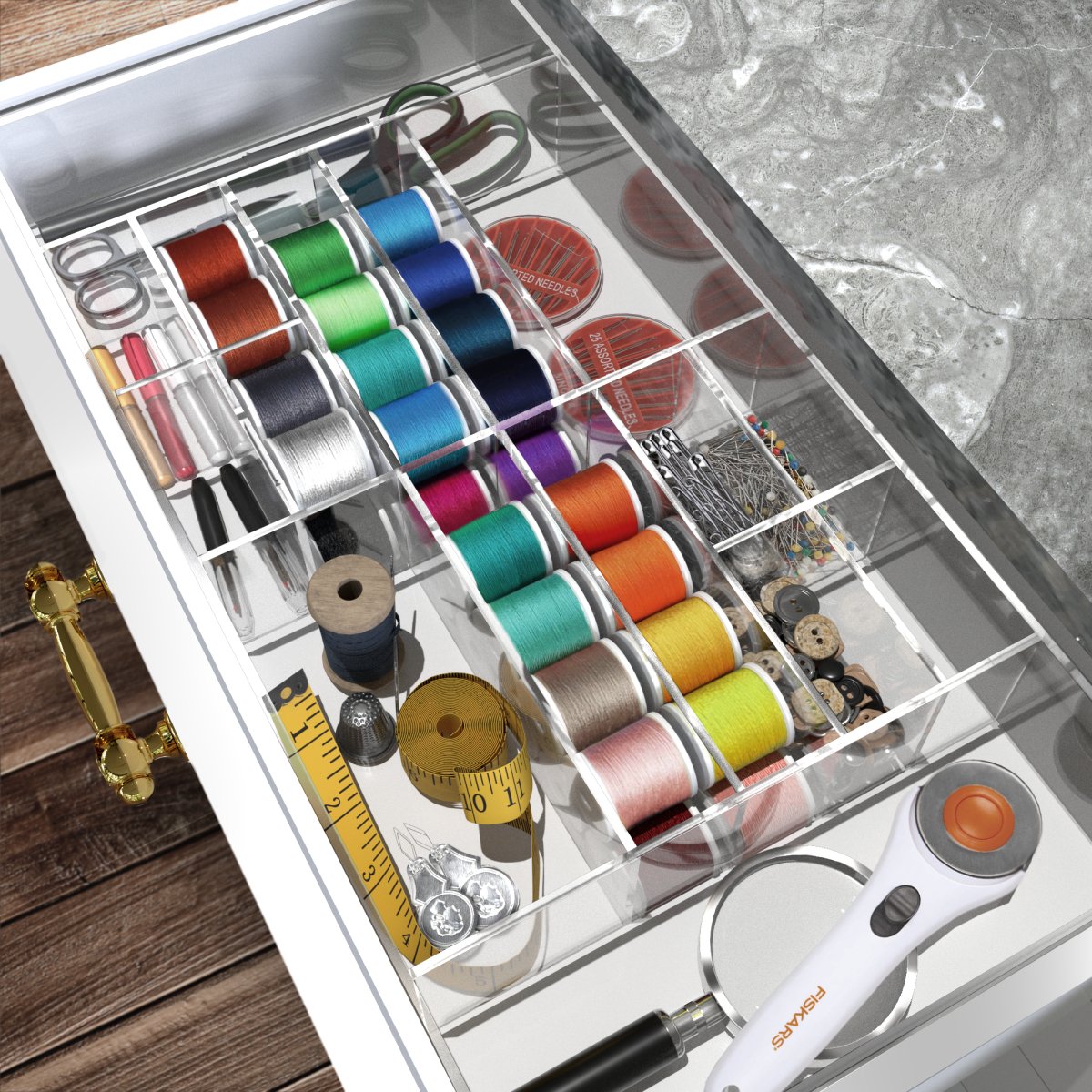 Order Drawer Maximize Your Space with Clear Acrylic Custom Drawer Organizers - Order ...