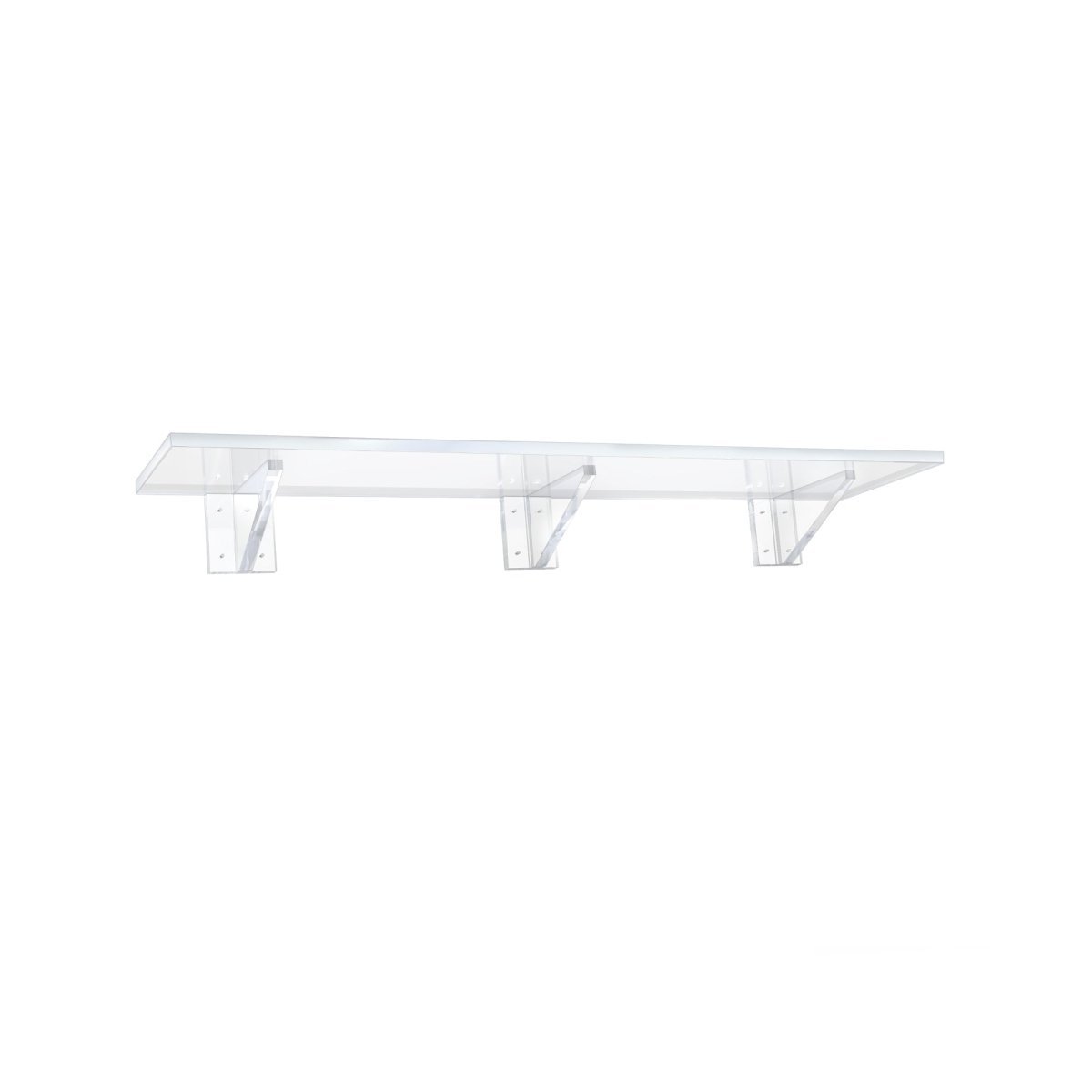 Heavy Duty Shelf with Glacier Brackets - Stauber Furnishings