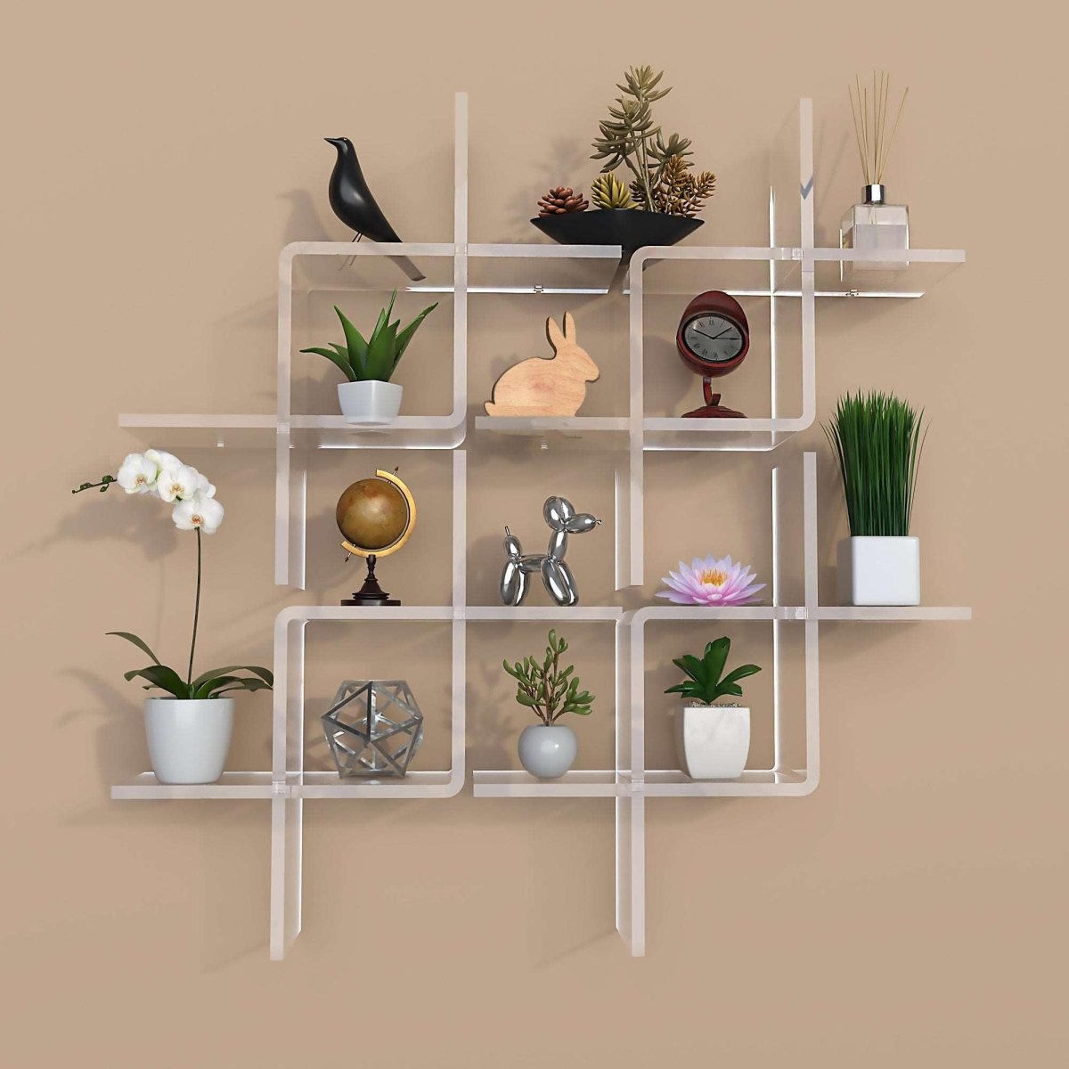 Intersecting Floating Shelf - Stauber Furnishings