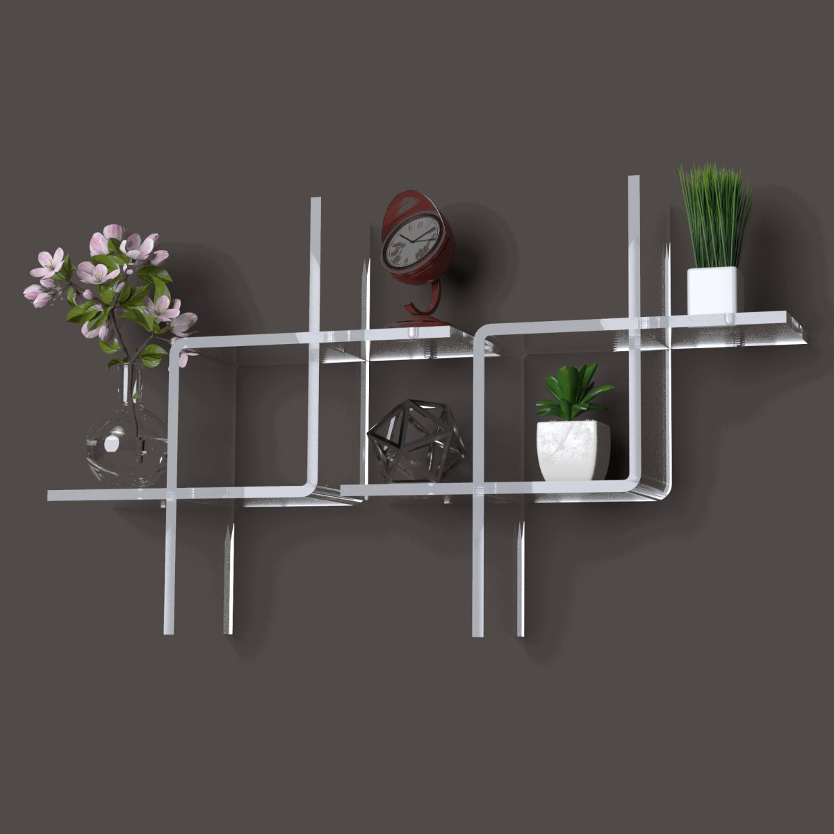 Intersecting Floating Shelf - Stauber Furnishings