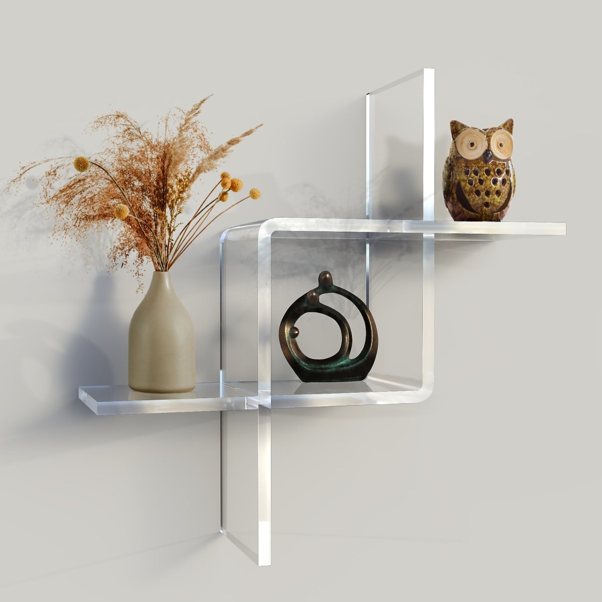 Intersecting Floating Shelf - Stauber Furnishings