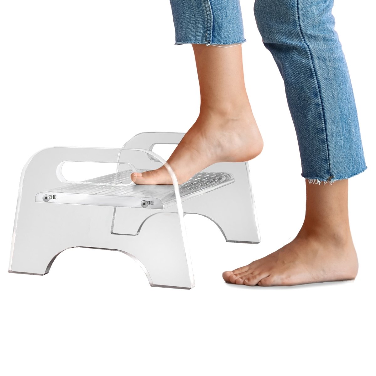 One Step Stoop Clear Acrylic One Step Stool – Stauber Furnishings
