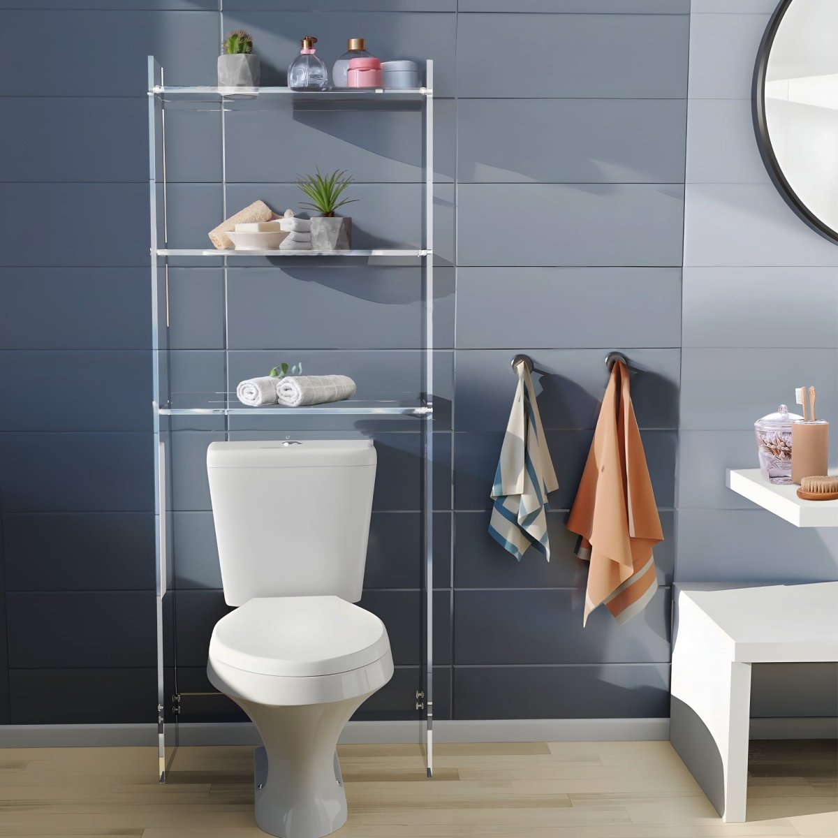 Over the Toilet Storage Slanted - Stauber Furnishings