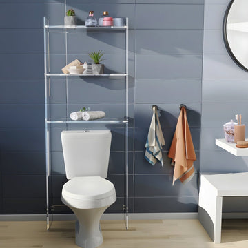 Clear Acrylic Over-the-Toilet Storage
