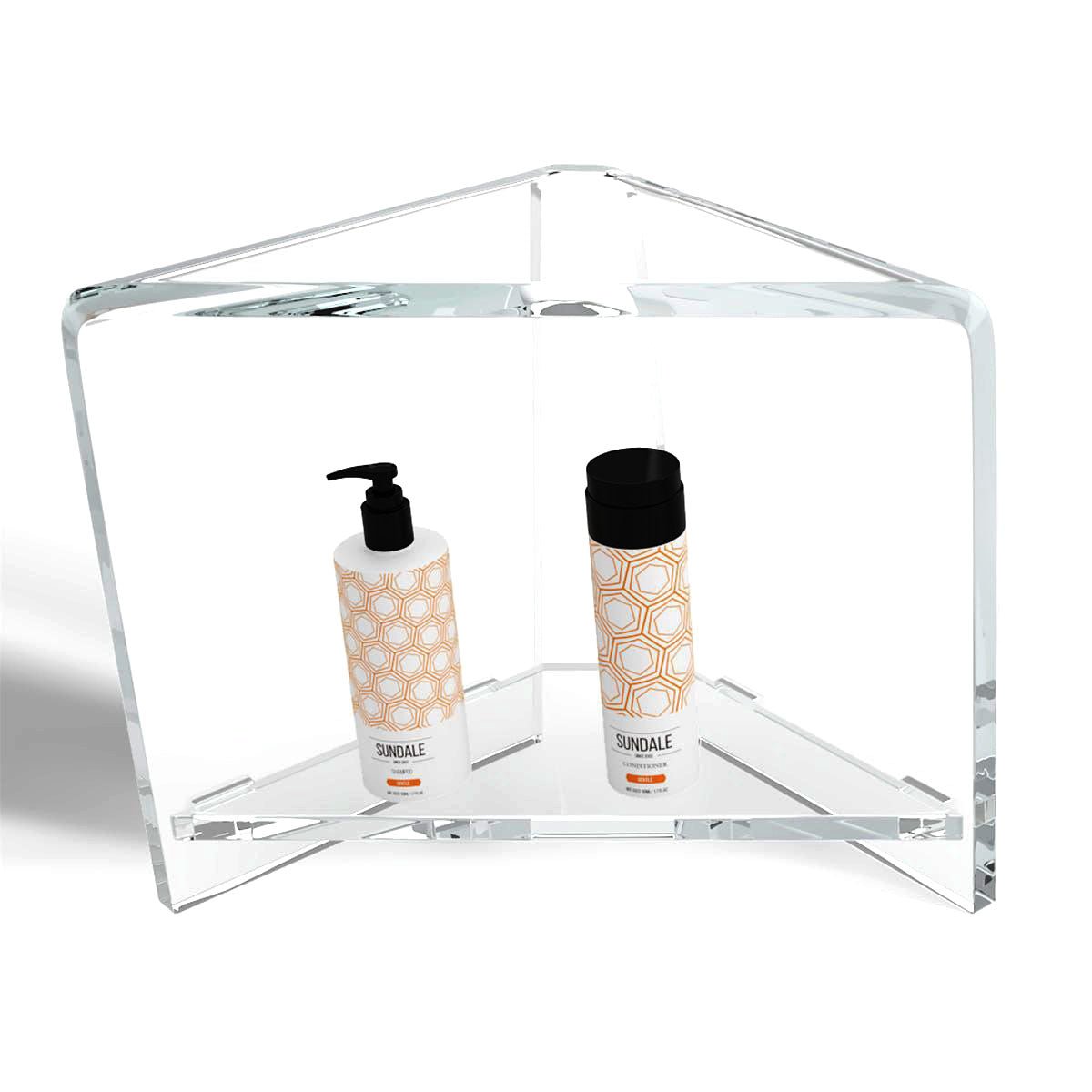 Shower Corner Stool with Shelf - Stauber Furnishings