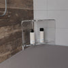 Shower Corner Stool with Shelf - Stauber Furnishings