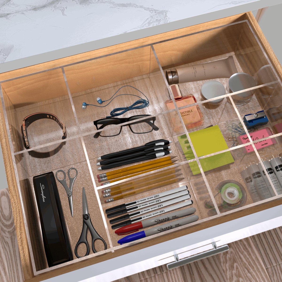 Order Drawer Maximize Your Space with Clear Acrylic Custom Drawer Organizers - Order ...