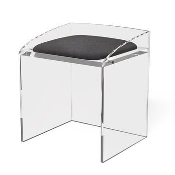 Modern and Chic Clear Acrylic Vanity Chair - Shop Now