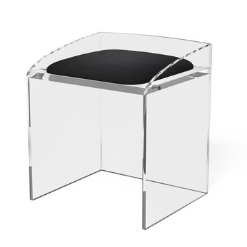 Salesfever Chaise Design Vanity Plastique- Transparent 