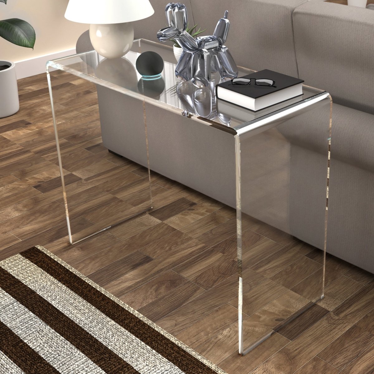 Waterfall Console - Modern Clear Acrylic Console Table – Stauber ...