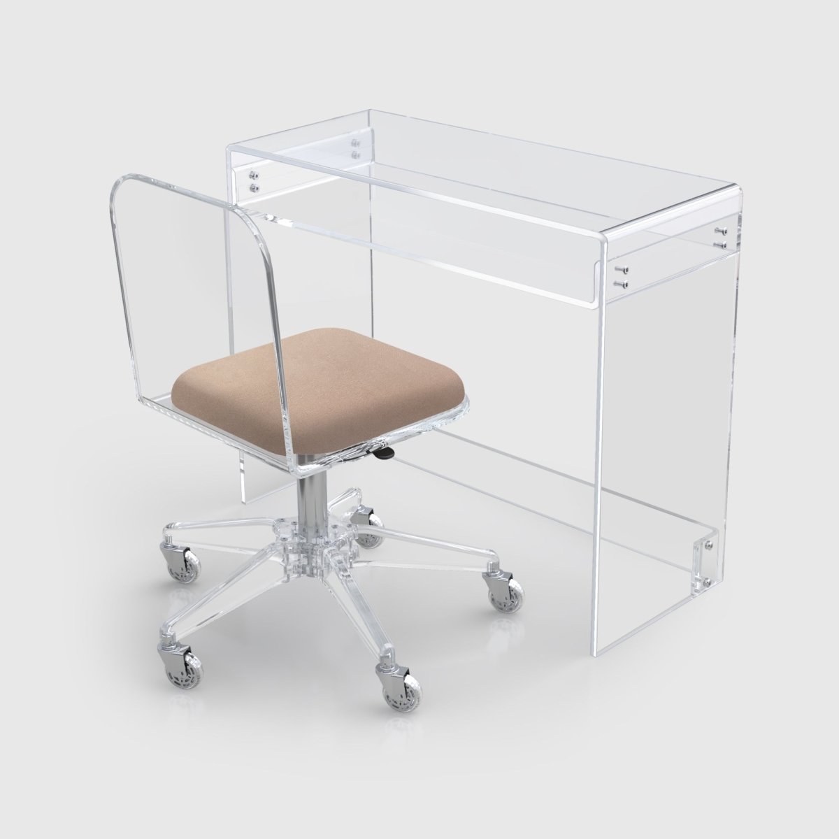 Waterfall Desk and Waterfall Compact Chair Set - Stauber Furnishings