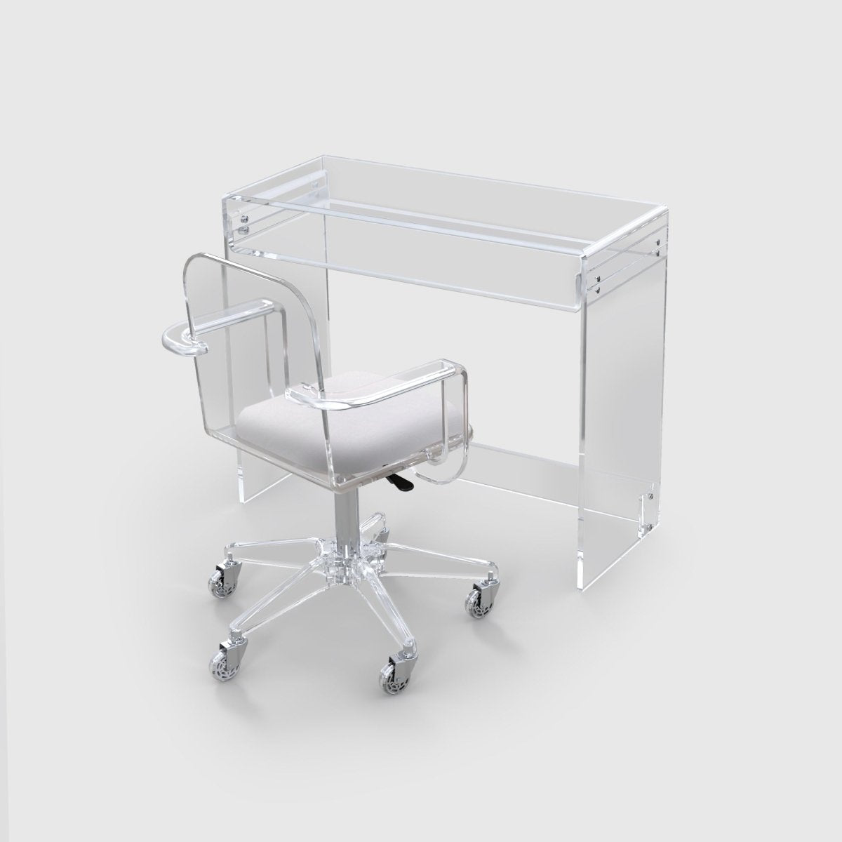 Waterfall Desk and Waterfall Office Chair Set - Stauber Furnishings
