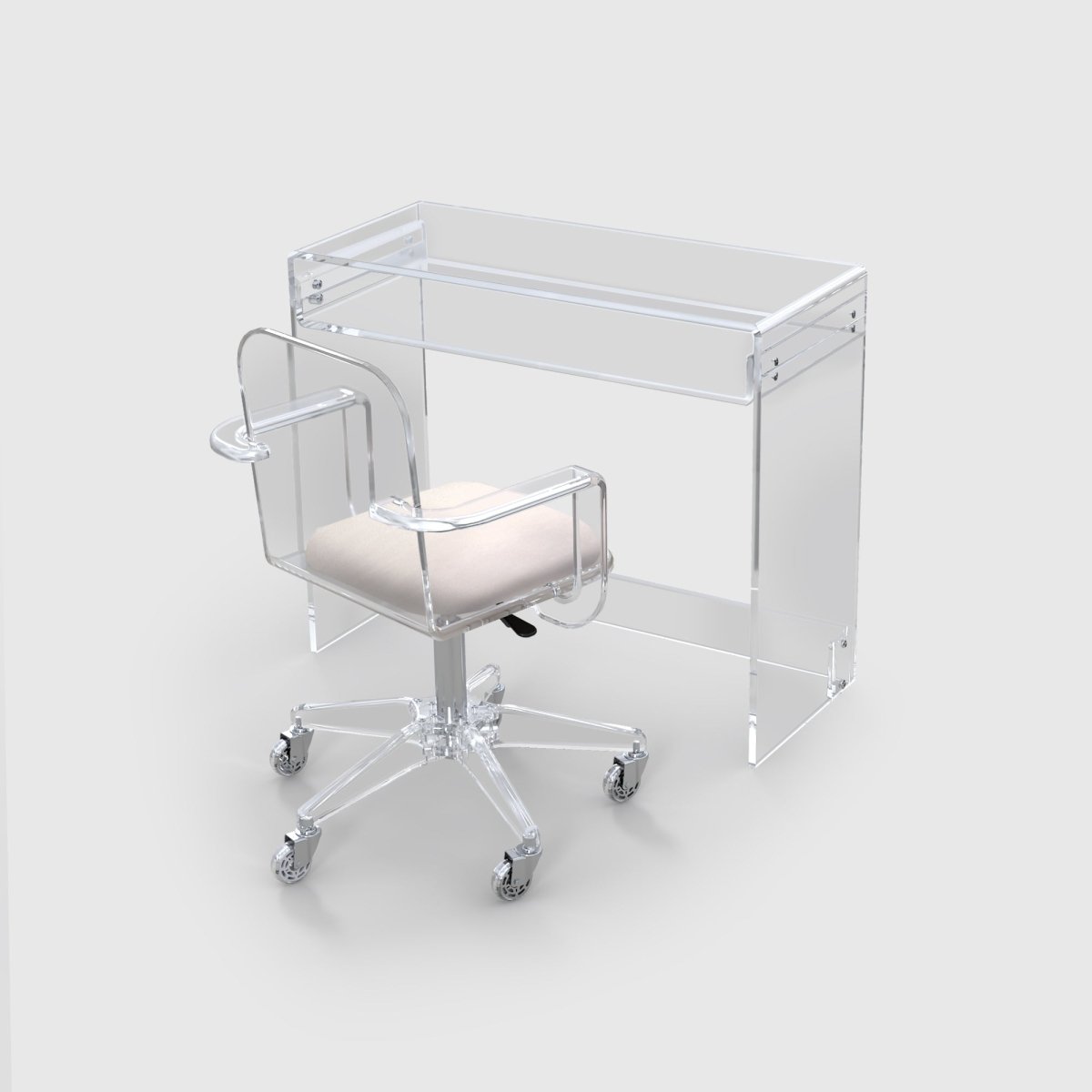 Waterfall Desk and Waterfall Office Chair Set - Stauber Furnishings