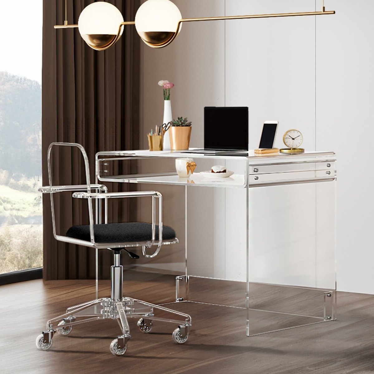 Waterfall Desk Grande - Stauber Furnishings