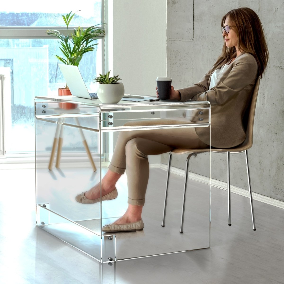 Waterfall Desk Grande - Stauber Furnishings